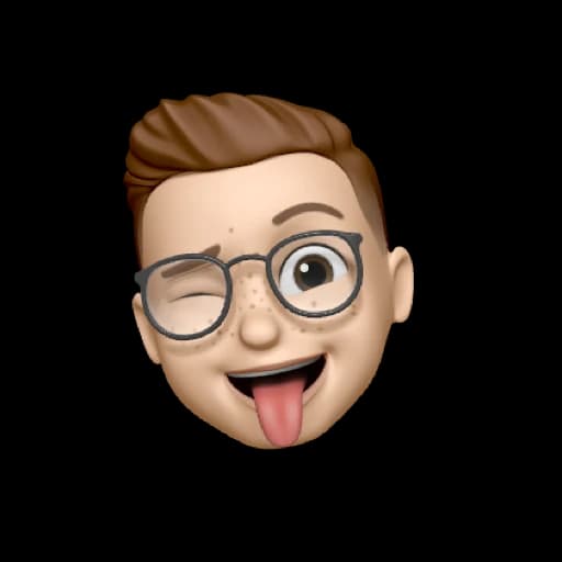 Serhii Shramko's Memoji avatar — winking face with tongue out, brown hair, and round glasses