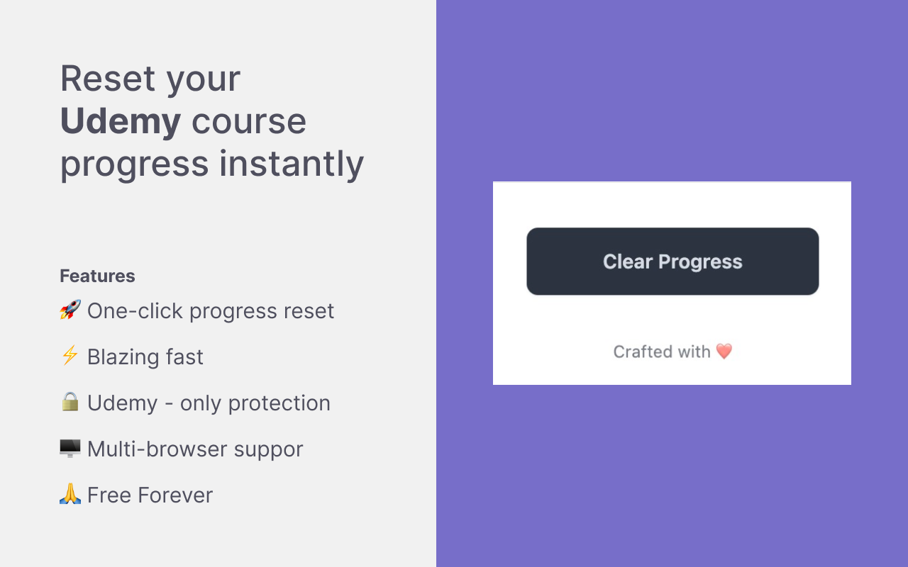 How to Reset Udemy Course Progress - One-Click Solution